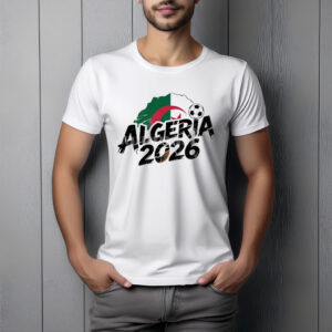 Algeria 2026 Soccer Brush Style T-Shirt