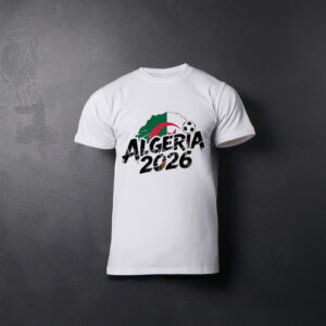 Algeria 2026 Soccer Brush Style T-Shirt