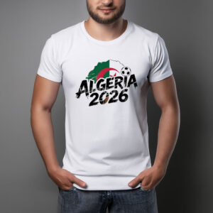 Algeria 2026 Soccer Brush Style T-Shirt