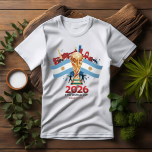 Argentina FIFA World Cup 2026 Trophy Graphic Shirt