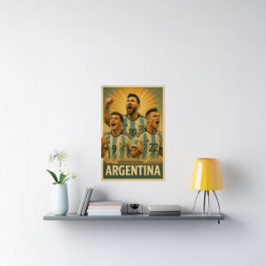 Argentina World Cup 2026 Retro Poster