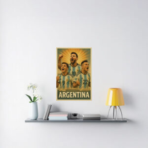 Argentina World Cup 2026 Retro Poster