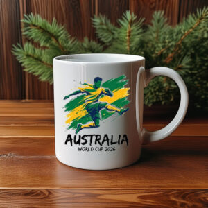 Australia 2026 Golden Sprint Soccer Mug