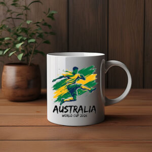 Australia 2026 Golden Sprint Soccer Mug