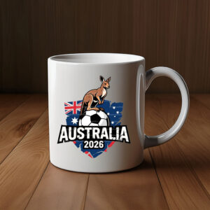 Australia 2026 Kangaroo Soccer Mug