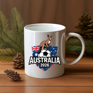 Australia 2026 Kangaroo Soccer Mug