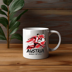 Austria 2026 Red Charge Soccer Mug