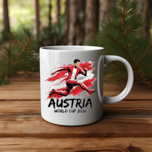 Austria 2026 Red Charge Soccer Mug