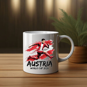 Austria 2026 Red Charge Soccer Mug
