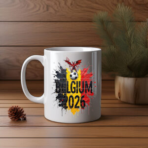 Belgium 2026 Red Devil Soccer Mug