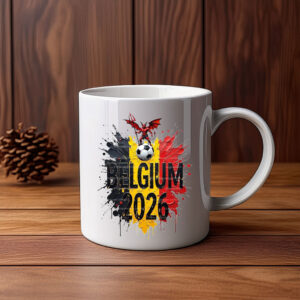 Belgium 2026 Red Devil Soccer Mug