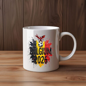 Belgium 2026 Red Devil Soccer Mug