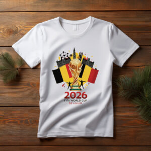 Belgium FIFA World Cup 2026 Trophy Graphic Shirt