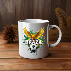 Brazil 2026 Eagle Soccer Mug