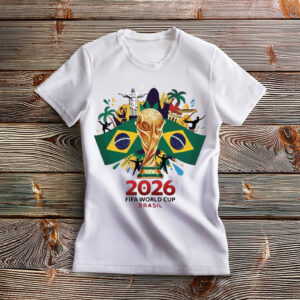 Brazil FIFA World Cup 2026 Trophy Graphic Shirt