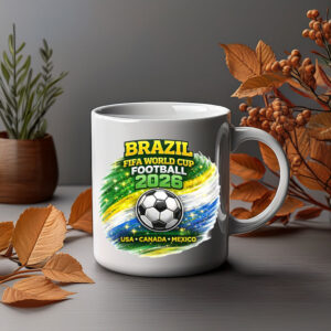 Brazil FIFA World Cup Football 2026 Coffee Mug