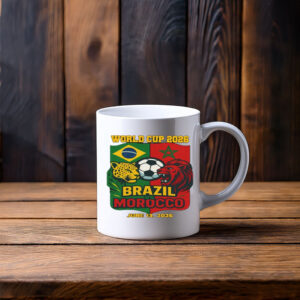 Brazil Morocco World Cup 2026 Mug