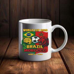 Brazil Morocco World Cup 2026 Mug