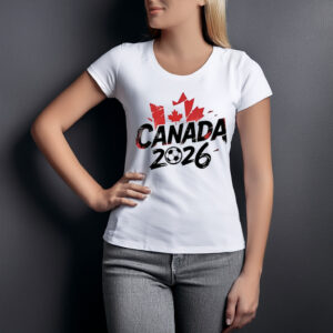 Canada 2026 Soccer Fan Lettering Shirt