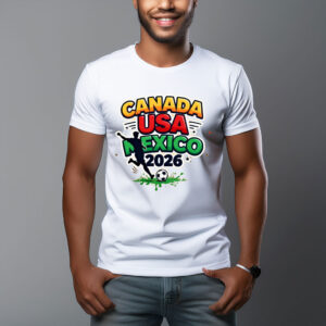 Canada USA Mexico 2026 Action Soccer Shirt