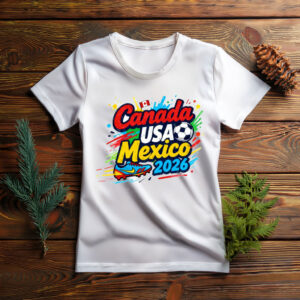 Canada USA Mexico 2026 Typography Graphic Shirt