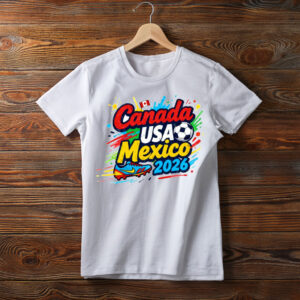 Canada USA Mexico 2026 Typography Graphic Shirt