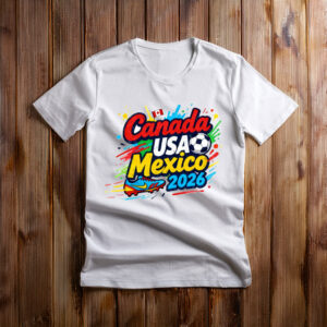 Canada USA Mexico 2026 Typography Graphic Shirt