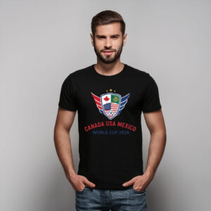 Canada USA Mexico World Cup 2026 Shield Soccer Shirt