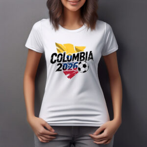 Colombia 2026 Soccer Brush Design T-Shirt