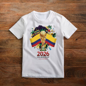 Colombia FIFA World Cup 2026 Trophy Graphic Shirt