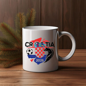 Croatia 2026 Checkered Soccer Mug