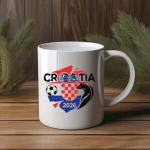 Croatia 2026 Checkered Soccer Mug