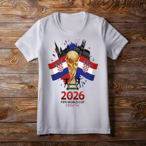 Croatia FIFA World Cup 2026 Trophy Graphic Shirt