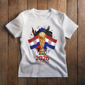 Croatia FIFA World Cup 2026 Trophy Graphic Shirt