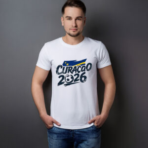 Curaçao 2026 Soccer Brush Lettering T-Shirt