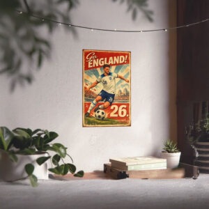Declan Rice England Soccer World Cup 2026 Poster