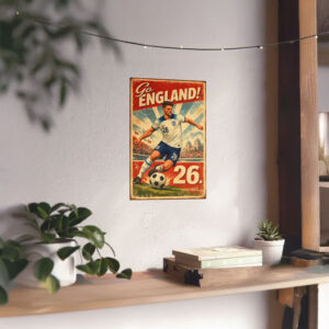 Declan Rice England Soccer World Cup 2026 Poster