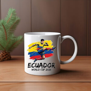 Ecuador 2026 National Colors Soccer Mug