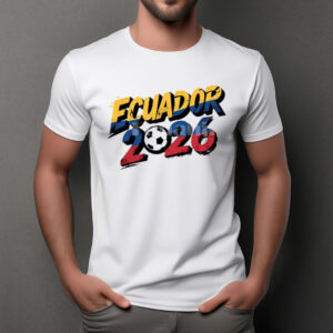 Ecuador 2026 Soccer Typography Shirt
