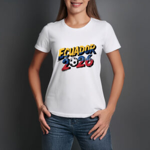Ecuador 2026 Soccer Typography Shirt