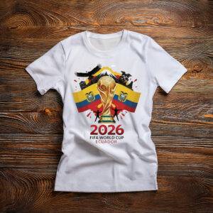 Ecuador FIFA World Cup 2026 Trophy Graphic Shirt