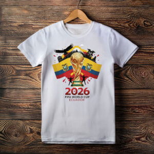 Ecuador FIFA World Cup 2026 Trophy Graphic Shirt