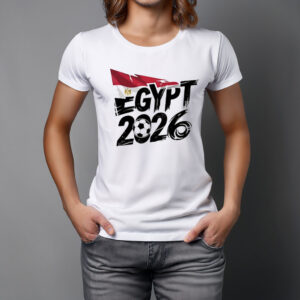 Egypt 2026 Soccer Brush Graphic T-Shirt