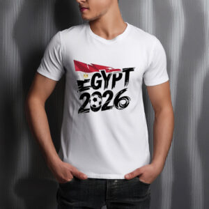 Egypt 2026 Soccer Brush Graphic T-Shirt
