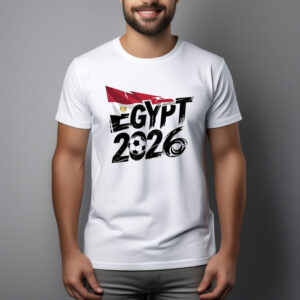 Egypt 2026 Soccer Brush Graphic T-Shirt