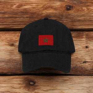 Embroidered Moroccan Flag Cap