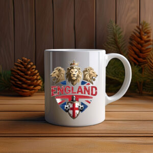 England 2026 Lion Crest Soccer Mug