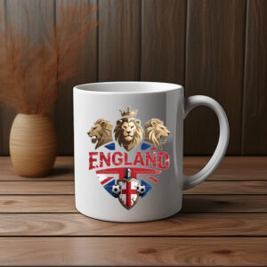 England 2026 Lion Crest Soccer Mug