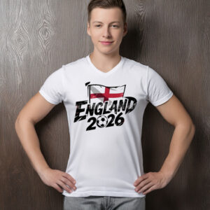 England 2026 Soccer Fan Lettering Shirt