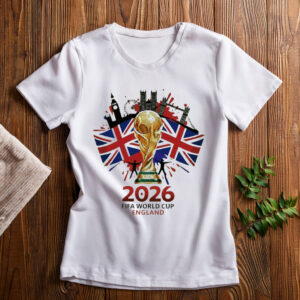 England FIFA World Cup 2026 Trophy Graphic Shirt